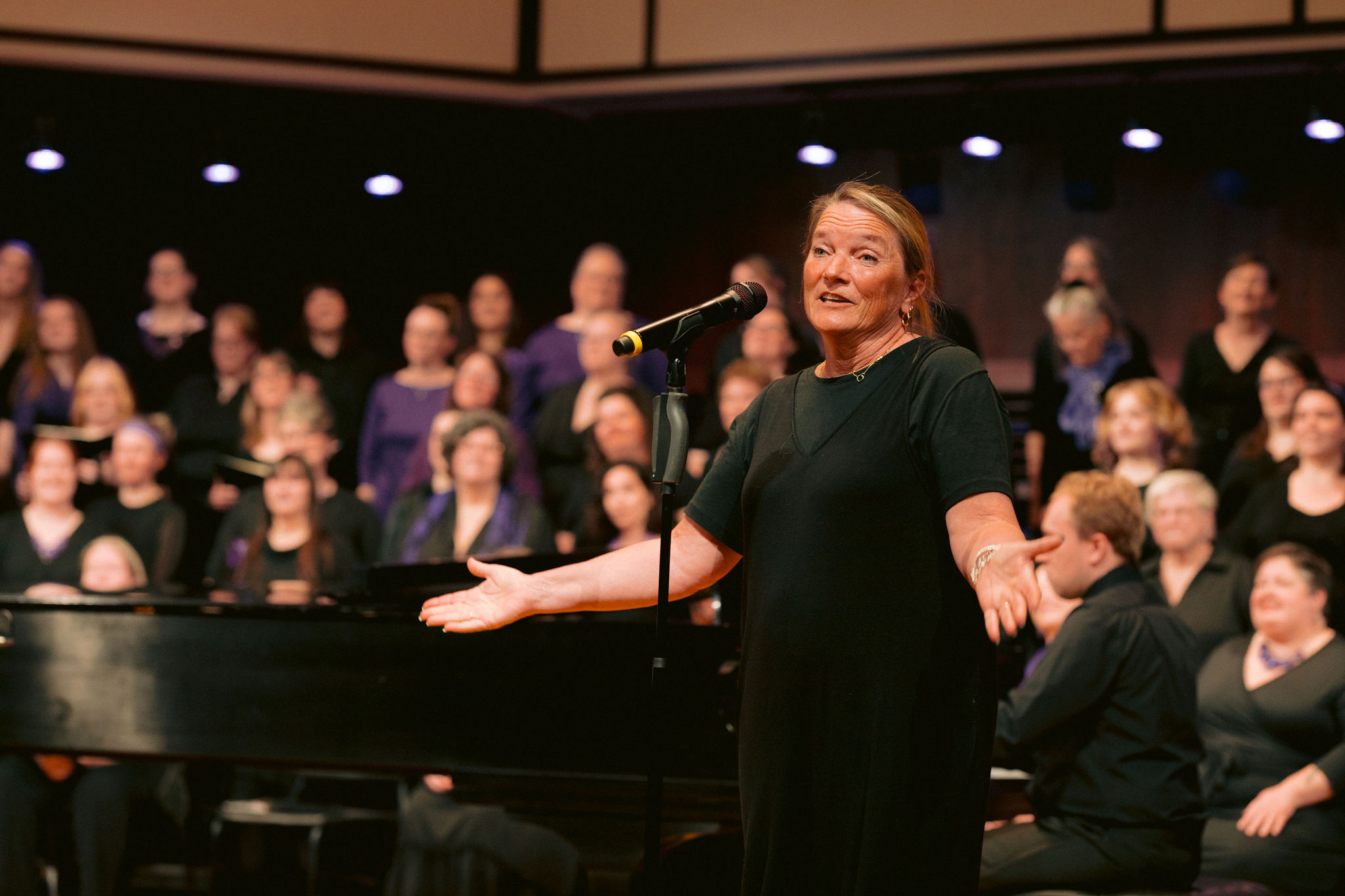Indianapolis Women's Chorus singing together in a YouTube Video