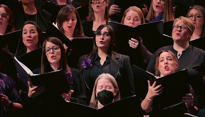Indianapolis Women's Chorus singing together